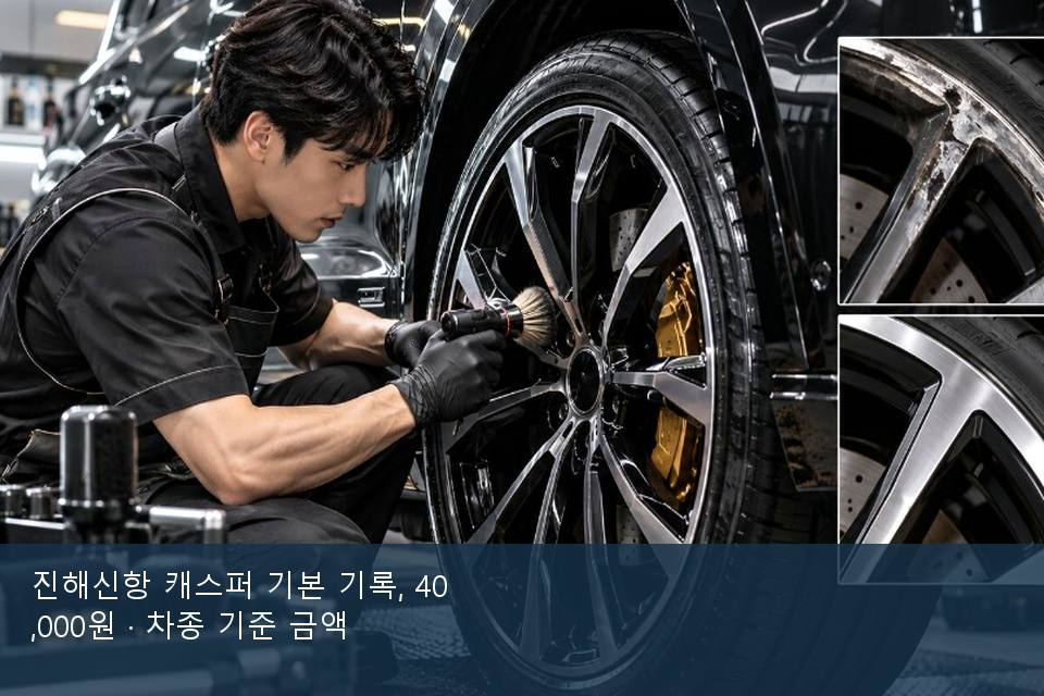 진해신항 캐스퍼 기본 기록, 40,000원 · 차종 기준 금액