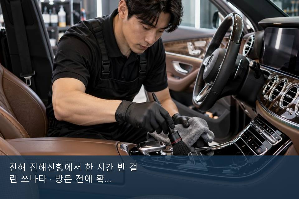 진해 진해신항에서 한 시간 반 걸린 쏘나타 · 방문 전에 확인한 것